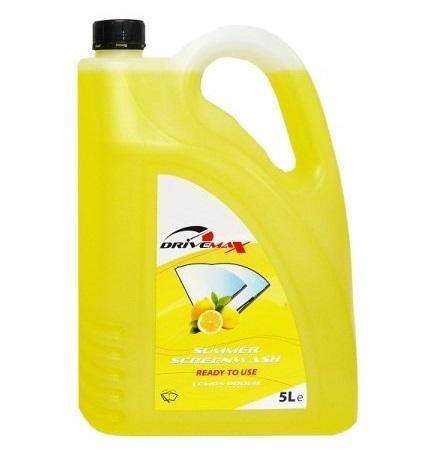 Lichid de Parbriz de Vară DRIVEMAX Aroma Lămâie, 5L, Gata de Utilizare